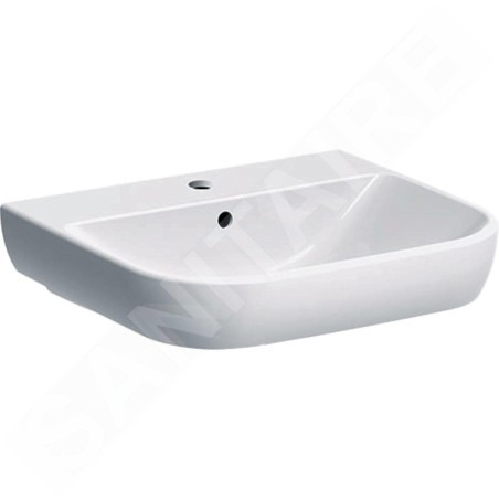 Geberit Smyle - lavebo 550x480 mm, avec trop-plein, trou pour robinetterie, blanc 500.227.01.1