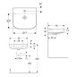 Geberit Smyle - lavebo 550x480 mm, avec trop-plein, trou pour robinetterie, blanc 500.227.01.1 Geberit Smyle - lavebo 550x480 mm, avec trop-plein, trou pour robinetterie, blanc 500.227.01.1