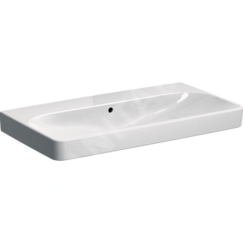 Geberit Smyle Square - lavebo de 900x480 mm, avec trop-plein, sans trou pour robinetterie, blanc 500.250.01.1 Geberit Smyle Square - lavebo de 900x480 mm, avec trop-plein, sans trou pour robinetterie, blanc 500.250.01.1
