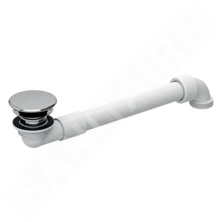 Geberit Accessoires - Siphon de lavabo gain de place, avec vidage pour les lavabos sans trop-plein, chrome 152.081.21.1