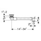 Geberit Accessoires - Siphon de lavabo gain de place, avec vidage pour les lavabos sans trop-plein, chrome 152.081.21.1 Geberit Accessoires - Siphon de lavabo gain de place, avec vidage pour les lavabos sans trop-plein, chrome 152.081.21.1