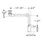 Geberit Accessoires - Siphon de lavabo gain de place, avec vidage pour les lavabos sans trop-plein, chrome 152.091.21.1 Geberit Accessoires - Siphon de lavabo gain de place, avec vidage pour les lavabos sans trop-plein, chrome 152.091.21.1