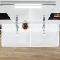 Villeroy & Boch Avento - Double lavabo pour meuble 1200x470 mm, avec trop-plein, trou pour robinet, CeramicPlus, Stone White