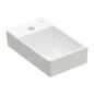 Villeroy & Boch Avento - Lave-mains 360x220 mm, sans trop-plein, trou pour robinet à gauche, CeramicPlus, Stone White 43003RRW