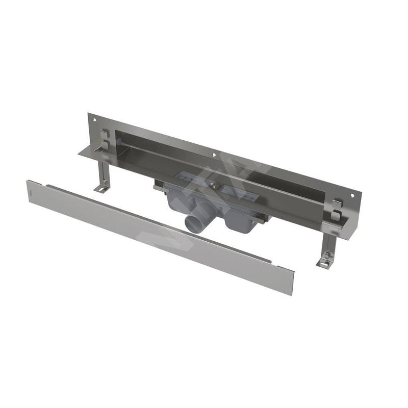 Alcadrain Douchegoten - Système de drainage Spa 750 mm, pour montage mural, mat en acier inoxydable APZ5-SHADE-750
