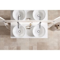Duravit White Tulip - Lavabo, diamètre 430 mm, DuraCeram, avec WonderGliss, blanc 23624300791