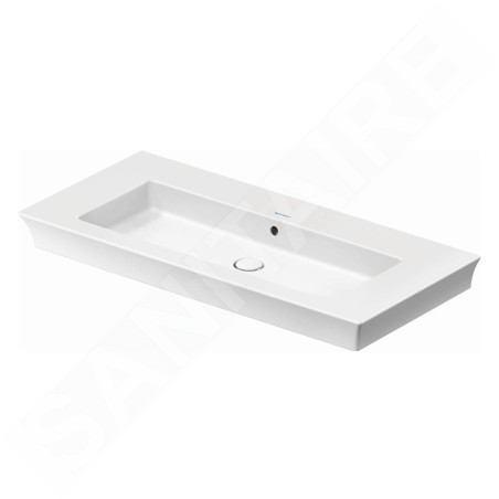 Duravit White Tulip - Lavabo de meuble 1050x490 mm, sans trou pour robinetterie, blanc 2363100060