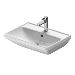 Duravit D-Neo - Lavabo 600x440 mm, 1 trou pour robinetterie, blanc 2366600000