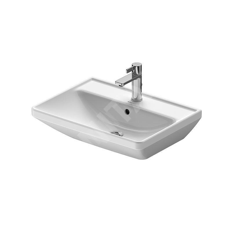 Duravit D-Neo - Lavabo 600x440 mm, 1 trou pour robinetterie, blanc 2366600000 Duravit D-Neo - Lavabo 600x440 mm, 1 trou pour robinetterie, blanc 2366600000