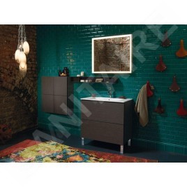 Duravit ME by Starck - Meuble-lavabo 830x490 mm, avec 1 trou pour robinetterie, avec WonderGliss, blanc mat 23368332001