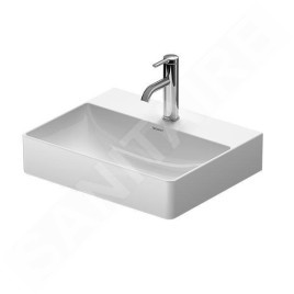 Duravit DuraSquare - Meuble-lavabo Compact, 500x400 mm, avec 1 trou pour robinetterie, DuraCeram, blanc 2356500041
