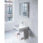 Duravit DuraSquare - Meuble-lavabo Compact, 500x400 mm, avec 1 trou pour robinetterie, DuraCeram, blanc 2356500041