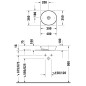 Duravit Cape Cod - Lavabo 400x360 mm, DuraCeram, WonderGliss, blanc mat 23284032001
