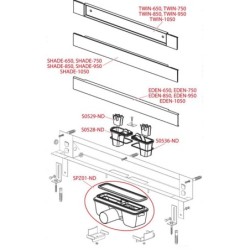 Alcadrain Douchegoten - Système de drainage Spa 750 mm, pour montage mural, couvercle pour insertion de carreaux, inox