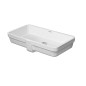 Duravit Vero Air - Lavabo à encastrer 635x345 mm, avec trop-plein, sans trou pour robinetterie, blanc 0384600000 Duravit Vero Air - Lavabo à encastrer 635x345 mm, avec trop-plein, sans trou pour robinetterie, blanc 0384600000