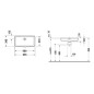 Duravit Vero Air - Lavabo à encastrer 635x345 mm, avec trop-plein, sans trou pour robinetterie, blanc 0384600000 Duravit Vero Air - Lavabo à encastrer 635x345 mm, avec trop-plein, sans trou pour robinetterie, blanc 0384600000