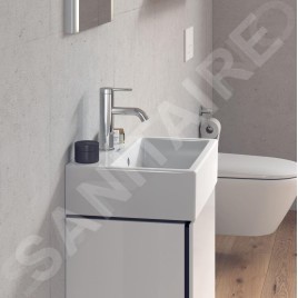 Duravit Vero Air - Lave-mains 450x350 mm, avec trop-plein, trou pour robinetterie, WonderGliss, blanc 07244500001