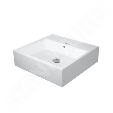 Duravit Vero Air - Lave-mains 450x350 mm, avec trop-plein, sans trou pour robinetterie, WonderGliss, blanc 07244500601