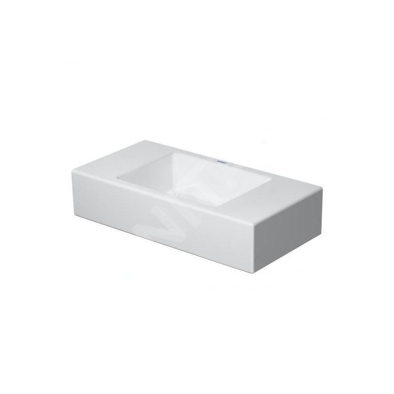 Duravit Vero Air - Lave-mains 500x250 mm, sans trop-plein, sans trou pour robinetterie, WonderGliss, blanc 07245000001