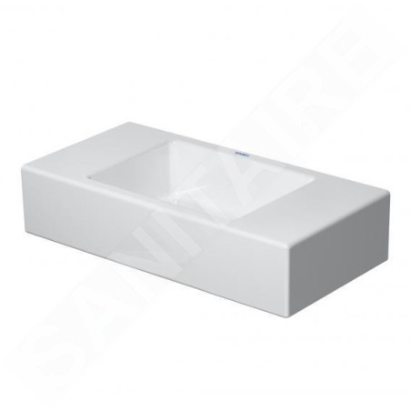 Duravit Vero Air - Lave-mains 500x250 mm, sans trop-plein, sans trou pour robinetterie, WonderGliss, blanc 07245000001