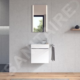 Duravit Vero Air - Lave-mains 500x250 mm, sans trop-plein, sans trou pour robinetterie, WonderGliss, blanc 07245000001
