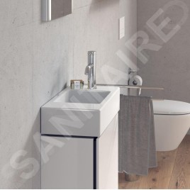 Duravit Vero Air - Lave-mains 500x250 mm, sans trop-plein, sans trou pour robinetterie, WonderGliss, blanc 07245000001