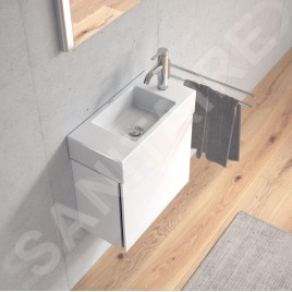 Duravit Vero Air - Lave-mains 500x250 mm, sans trop-plein, sans trou pour robinetterie, WonderGliss, blanc 07245000001