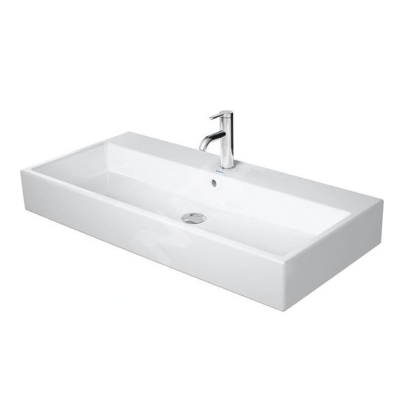 Duravit Vero Air - Meuble-lavabo 1000x470 mm, avec trop-plein, avec trou pour robinetterie, WonderGliss, blanc 23501000271 Duravit Vero Air - Meuble-lavabo 1000x470 mm, avec trop-plein, avec trou pour robinetterie, WonderGliss, blanc 23501000271