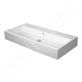Duravit Vero Air - Meuble-lavabo 1000x470 mm, avec trop-plein, sans trou pour robinetterie, blanc 2350100028