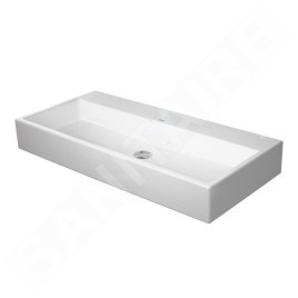 Duravit Vero Air - Lavabo 1000x470 mm, sans trop-plein, sans trou pour robinetterie, WonderGliss, blanc 23501000701