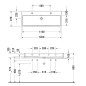 Duravit Vero Air - Meuble-lavabo double 1200x470 mm, avec trop-plein, avec trou pour robinetterie, blanc 2350120026