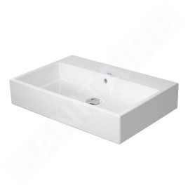 Duravit Vero Air - Lavabo 700x470 mm, avec trop-plein, sans trou de robinetterie, blanc 2350700060