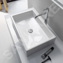 Duravit Vero Air - Vasque 500x380 mm, sans trop-plein, sans trou de robinetterie, WonderGliss, blanc 23515000001