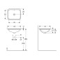 Geberit VariForm - Vasque à encastrer 530x450 mm, avec trop-plein, blanc 500.760.01.2 Geberit VariForm - Vasque à encastrer 530x450 mm, avec trop-plein, blanc 500.760.01.2