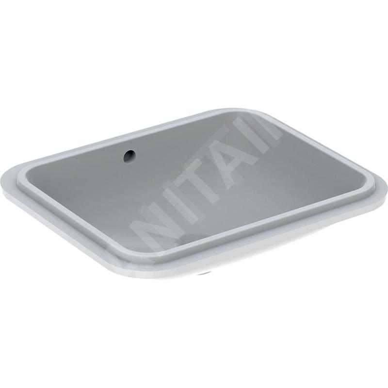 Geberit VariForm - Vasque à encastrer 580x490 mm, avec trop-plein, blanc 500.764.01.2 Geberit VariForm - Vasque à encastrer 580x490 mm, avec trop-plein, blanc 500.764.01.2