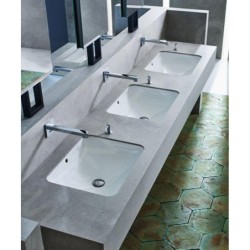 Geberit VariForm - Vasque à encastrer 580x490 mm, avec trop-plein, blanc 500.764.01.2