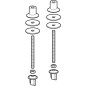 Geberit Accessoires - Matériel de fixation pour lavabo à poser 595734000 Geberit Accessoires - Matériel de fixation pour lavabo à poser 595734000