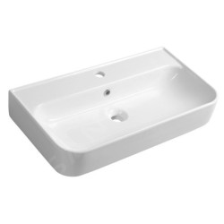 Sapho Isvea - Lavabo Sistema U, 700x380 mm, avec 1 trou pour robinetterie, blanc 10PL53070