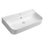 Sapho Isvea - Lavabo Sistema U, 700x380 mm, avec 1 trou pour robinetterie, blanc 10PL53070