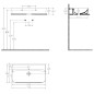 Sapho Isvea - Lavabo Sistema U, 700x380 mm, avec 1 trou pour robinetterie, blanc 10PL53070