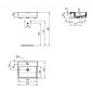 Ideal Standard Extra - Lavabo semi-encastré, 500x420 mm, avec trop-plein, trou pour robinet, blanc T373501 Ideal Standard Extra - Lavabo semi-encastré, 500x420 mm, avec trop-plein, trou pour robinet, blanc T373501