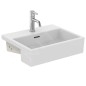 Ideal Standard Extra - Lavabo semi-encastré, 500x420 mm, avec trop-plein, trou pour robinet, blanc T373501 Ideal Standard Extra - Lavabo semi-encastré, 500x420 mm, avec trop-plein, trou pour robinet, blanc T373501