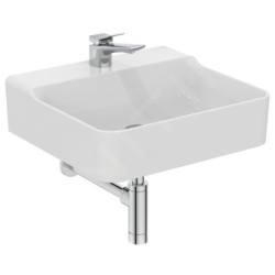Ideal Standard Conca Ceram - Lavabo 500x450 mm, sans trop-plein, trou pour robinet, blanc T378501