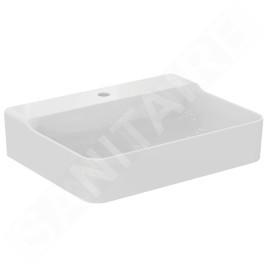 Ideal Standard Conca Ceram - Lavabo 600x450 mm, sans trop-plein, trou pour robinet, blanc T379001