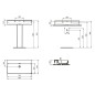 Ideal Standard Conca Ceram - Lavabo 800x450 mm, avec trop-plein, sans trou pour robinet, blanc T379401 Ideal Standard Conca Ceram - Lavabo 800x450 mm, avec trop-plein, sans trou pour robinet, blanc T379401