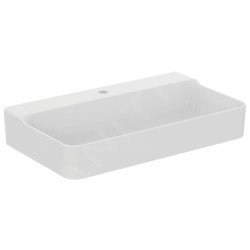 Ideal Standard Conca Ceram - Lavabo 800x450 mm, sans trop-plein, trou pour robinet, blanc T379501