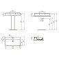 Ideal Standard Conca Ceram - Lavabo 800x450 mm, sans trop-plein, trou pour robinet, blanc T379501 Ideal Standard Conca Ceram - Lavabo 800x450 mm, sans trop-plein, trou pour robinet, blanc T379501