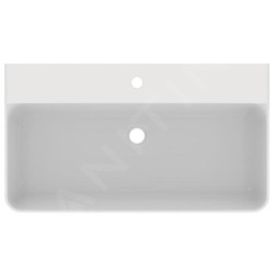 Ideal Standard Conca Ceram - Lavabo 800x450 mm, sans trop-plein, trou pour robinet, blanc T379501
