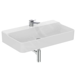 Ideal Standard Conca Ceram - Lavabo 800x450 mm, sans trop-plein, trou pour robinet, blanc T379501