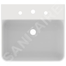 Ideal Standard Conca Ceram - Lavabo à poser 500x450 mm, sans trop-plein, 3 trous pour robinet, blanc T381601